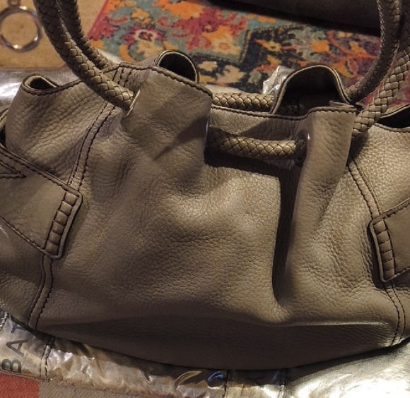 Cole Haan Olive Leather Shoulder Bag - Picture 1 of 13